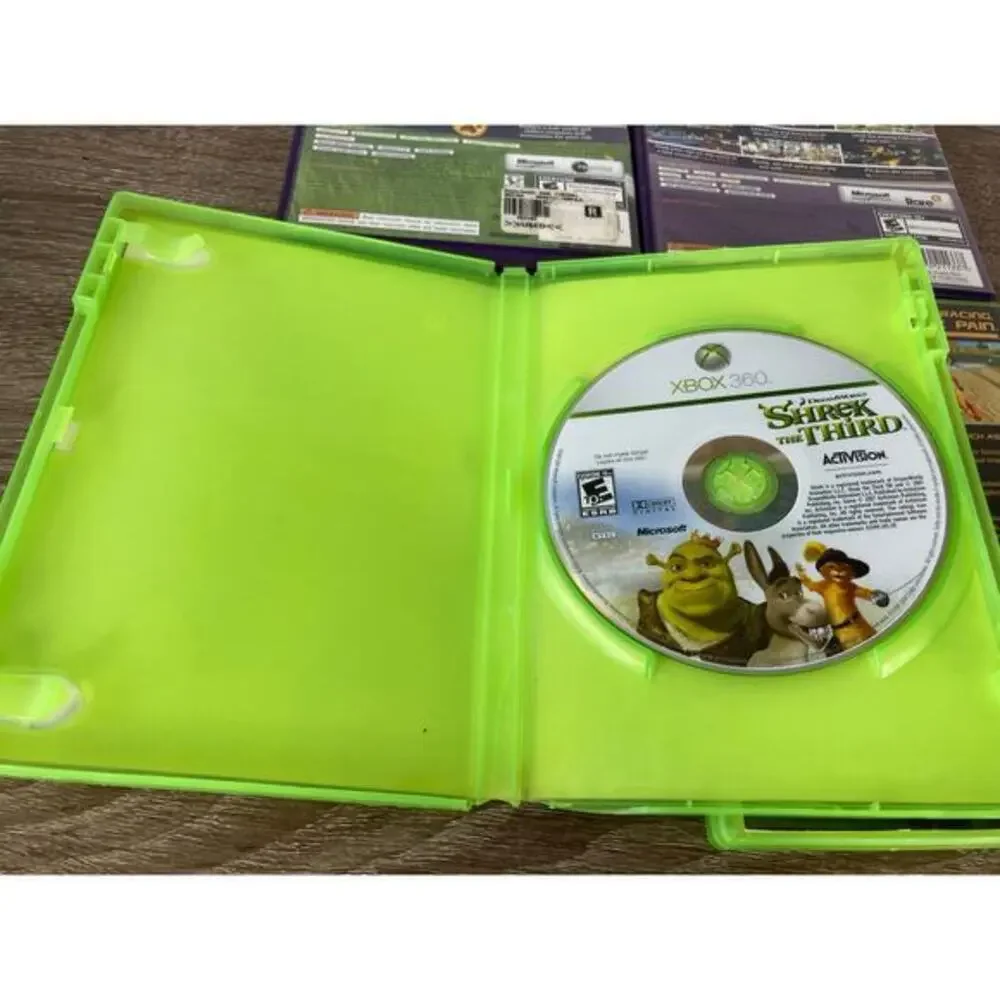 Xbox 360 Game Lot: Kinectimals, Kinect Sports, Shrek, PocketBike Racer